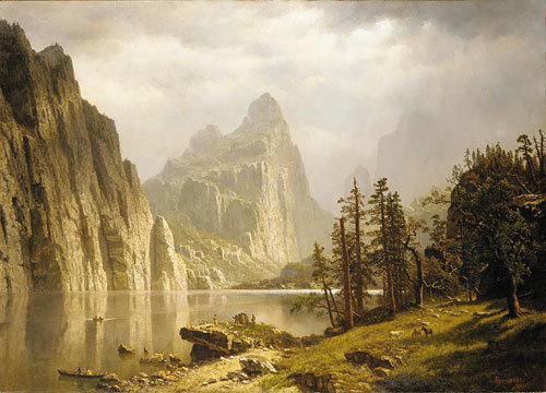 Albert Bierstadt Oil Painting Merced River, Yosemite Valley - Click Image to Close